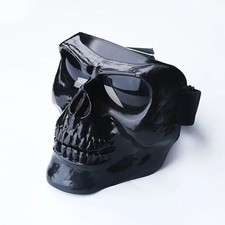 Full Face Skull Mask With Goggles Motorcycle Helmet Anti-UV Waterproof Windproof picture
