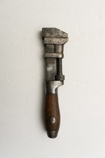 Vintage Dubbs Wrench Co. Adjustable Wrench A12 Wood Handle Worcester Mass USA picture