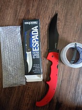 Cold Steel Espada Xl  Aus 10a Red G10 handle  Folding Knife 7.5 Inch Blade picture