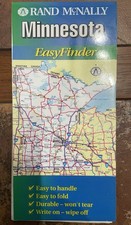 1998 Minnesota Rand McNally Easy Finder Map, Laminated picture