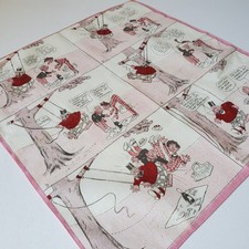 Vintage Alphonse and Gaston by Fredrick Opper F Comic Strip Handkerchief Cartoon picture