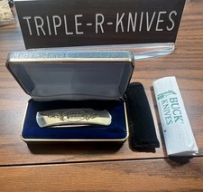 Rare Buck .925 Sterling Silver 526 Knife in Box Hoyt Scene picture