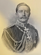 1891 Vintage Magazine Illustration William II Emperor of Germany picture