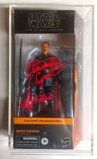 Hasbro Star Wars The Black Series Moff Gideon Signed Action Figure picture