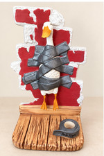 Will Bullas Duck Tape Porcelain Duck Figurine Greenwich Workshop 2002 Rare picture