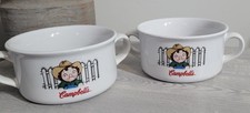 Set of Two 2001 Campbell's Kid Soup Mugs Bowls  Houston Harvest Gift Products picture