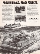 AVCO Lycoming TF40 Engine LCAC Hovercraft Military Marine Print Ad 1980s picture