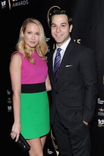 Anna Camp And Skylar Astin Posing For Photo 8x10 Picture Celebrity Print picture