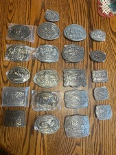1975- 1989 Hesston NFR Belt Buckles 21 Total picture
