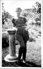 Beautiful Pretty Woman Classy Wearing High Boots 1930s B&W Antique Vintage Photo picture