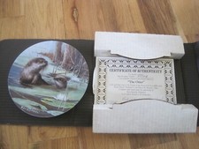 Knowles Plate The Otter Collector Plate W/ Certificate W/ Box picture