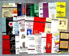 Vintage US Matchbook Cover Lot Of 35 Mixed USA Ads Hotels Restaurants Bars Banks picture