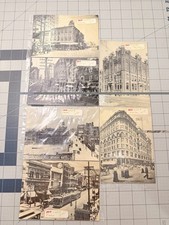 Vintage Postcards Lot of 6 Dallas Texas Old Downtown Street Scenes 1900s-1920s picture