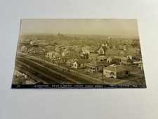 c1910’s RPPC Aerial Street View South West - Court House Wellington Kansas Photo picture