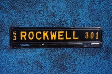 1953 ROCKWELL North Carolina License Plate City Town Topper Tag picture