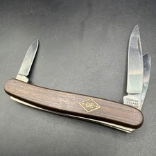 Vtg Imperial Ireland Diamond Edge DE 3 Blade Pocket Knife Faux Wood Near Mint picture