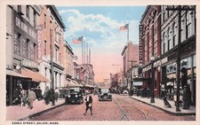 Postcard Vintage(4) MA,Salem,Gloucester,Edgartown,Plymouth(3-#'s,2-P)(789) picture