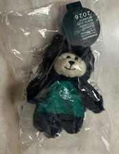 Starbucks Black Cat Bearista Bear Plush Bag Charm 2026 LIMITED EDITION -NEW NWT picture