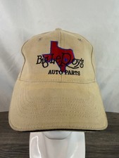 Vintage Big Lepoy's Auto Parts Hat Cap Texas Advertising QRP Tan picture