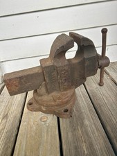 Large Antique Swivel-Base Bench Vice-1930, Meriden, CT picture