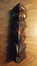 Vintage Wooden Totem Pole -Alaskan/ Native American Style  picture