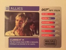 Current M #22 Allies - 007 James Bond Spy Files Card picture