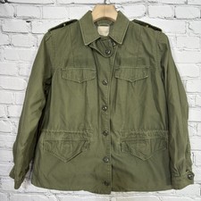 Vintage 70s Women's M43 Field Coat 14R OG-107 US Army Master Sergeant Subdued picture