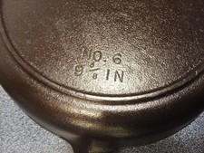 BSR number 6 century cast iron skillet picture