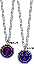 NEW Moorish American Circle 7 Medallion Neck Chain picture
