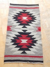 ANTIQUE NAVAJO CRYSTAL TRADING POST RUNNER RUG WEAVING - EARLY 1900-1915 EXAMPLE picture