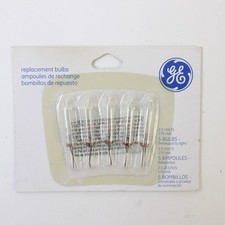 2.5 Volt GE Christmas Light Bulbs CLEAR Mini for 50 100 150 Light String A Long picture