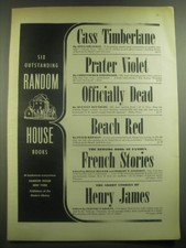 1946 Random House Books Advertisement - Cass Timberlane by Sinclair Lewis picture
