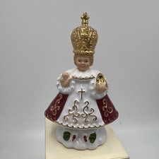 Vintage AURETA Figural Infant of Prague Jesus FIGURINE Czech Catholic Icon God picture