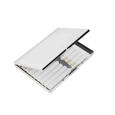 Extra Slim Stainless Steel Cigarette Case Holds 9 Cigarette Regular Size 84mm... picture