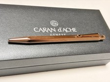 Mint Caran d'Ache Ecridor Retro Rose Gold Limited 350 Ballpoint Pen picture
