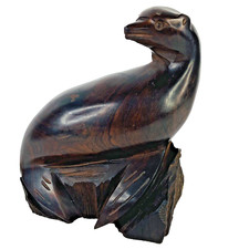 Hand Carved Wood Seal Figurine 8
