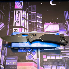 SRM Knives Ambi Lock Knife Black G-10 (3.5