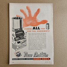 Vintage 1948 Print Ad New Britain Tools from Napa Auto Parts Store picture