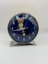 Vintage blue mid-century owl clock (not working) picture