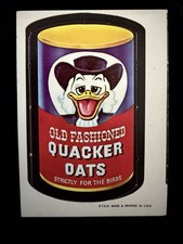 1967 Wacky Packages Die Cut #18 Quacker Oats VARIATION picture