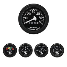 Humvee HMMWV 5 Gauge Set Black Military Equipment Replacement | M998, M1045, ... picture