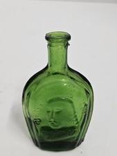 VTG Wheaton Green Glass Benjamin Franklin Bitters Embossed Miniature Bottle PR21 picture