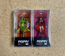 FIGPIN GLITTER VISION 1379 & SCARLET WITCH 1380 PLASTIC EMPIRE NYCC 2023 LOCKED picture