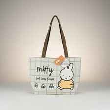 Miffy Shoulder Tote Bag Beige Woven Gobelin Good Times Forever From Japan NWT picture