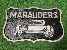 Vintage Marauders Car Club Plaque Rare picture