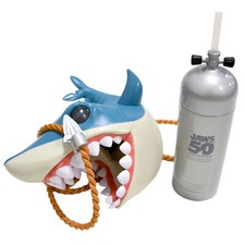 Universal Studios Jaws 50th Anniversary Shark Tank Sipper Cup Souvenir Bottle picture