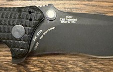 Zero Tolerance ZT 0200 G10 SS Drop Point Plain Liner Manual Clip BK picture