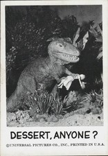 1961 Leaf Spook Stories #48 Dessert Anyone Dinosaur Vintage Horror Card picture