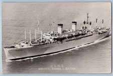 c1910's USNS General Daniel I Sultan Steamer Ship RPPC Photo Antique Postcard picture
