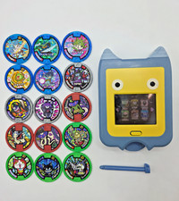 BANDAI Yo-kai Watch Yokai Pad 15 Medals Stylus Tested Working Japan picture